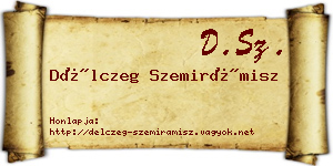 Délczeg Szemirámisz névjegykártya